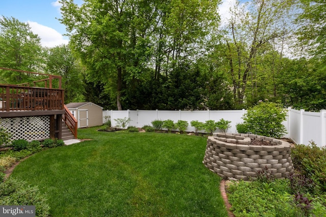 110 Trout Stream Dr, Newark, DE 19711 - view of yard featuring a wooden deck and stairs