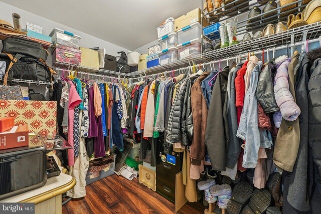 562 Washington Ave, Ewing, NJ 08628 - spacious closet with wood finished floors