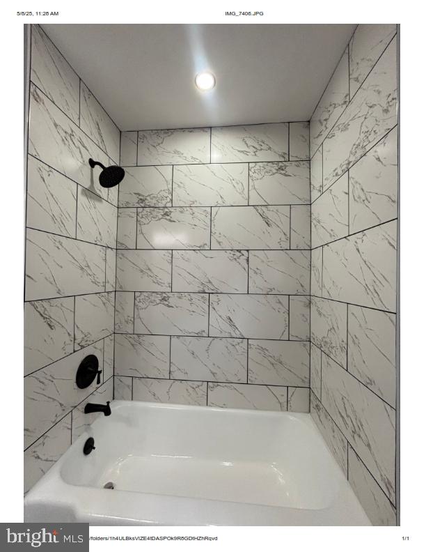 7204 Croydon Rd, Baltimore, MD 21207 - bathroom with shower / bath combination and recessed lighting
