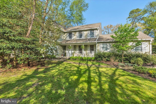 107 Forest Ave, Medford, NJ 08055 - traditional home with a front yard and covered porch