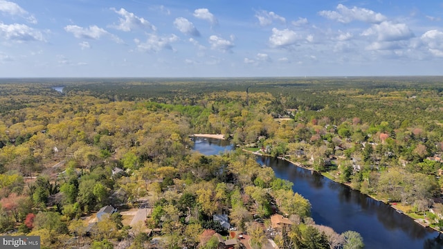 107 Forest Ave, Medford, NJ 08055 - aerial view featuring a water view and a wooded view