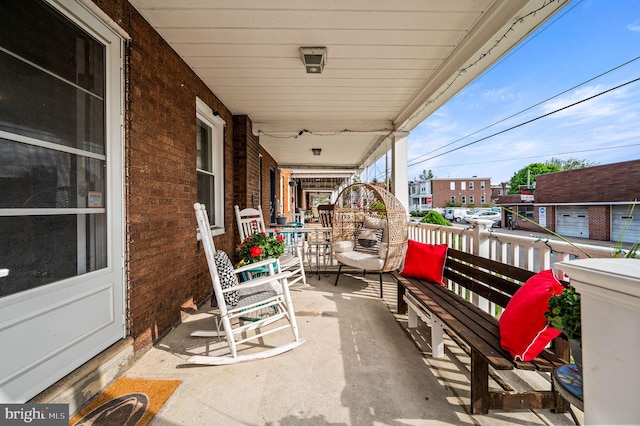 4037 Mitchell St, Philadelphia, PA 19128 - view of patio / terrace with a porch