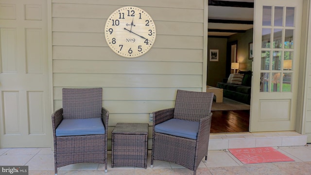 30 Woods Ln, Hanover, PA 17331 - living area with wood walls and tile patterned flooring
