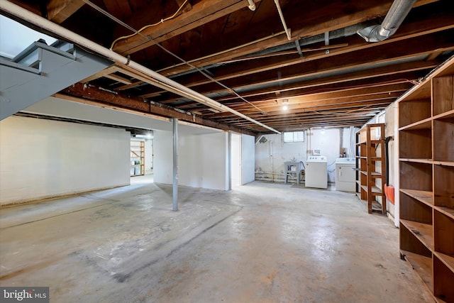 705 Stewart Ave, Glen Burnie, MD 21061 - basement featuring independent washer and dryer