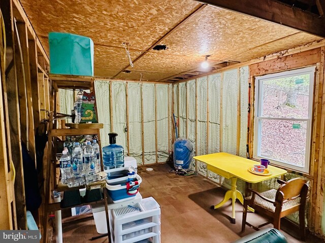 view of storage room