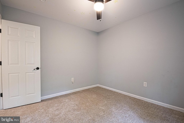 9190 Balsam Run, Bel Alton, MD 20611 - empty room featuring ceiling fan, carpet, and baseboards