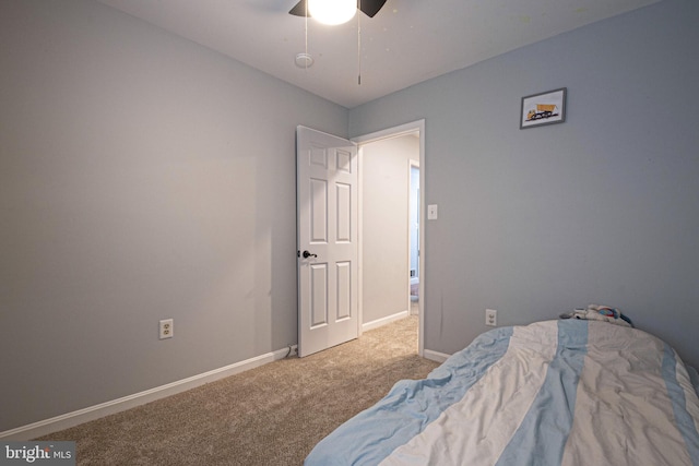 9190 Balsam Run, Bel Alton, MD 20611 - bedroom with baseboards, ceiling fan, and carpet floors