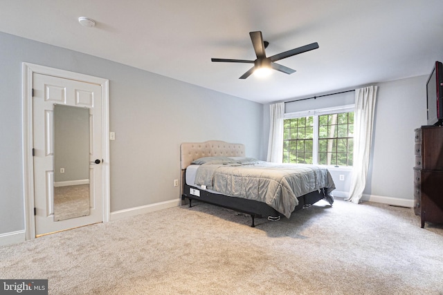 9190 Balsam Run, Bel Alton, MD 20611 - carpeted bedroom featuring baseboards and ceiling fan