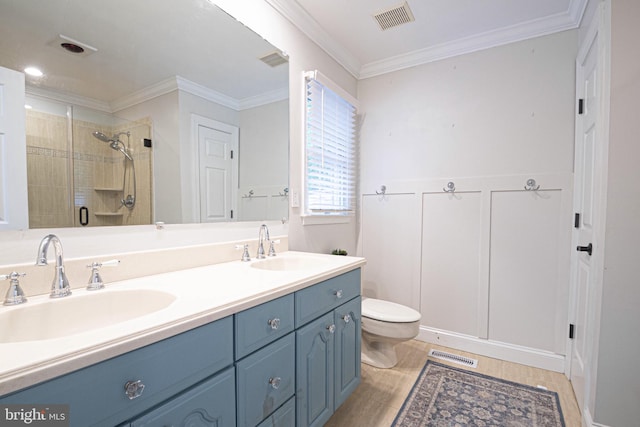 9190 Balsam Run, Bel Alton, MD 20611 - bathroom with a shower stall, visible vents, and a sink