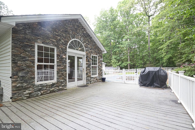 9190 Balsam Run, Bel Alton, MD 20611 - wooden deck featuring a grill