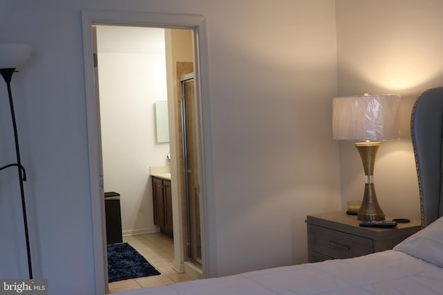 178 Creekside Way, Burlington, NJ 08016 - bedroom with light tile patterned flooring and ensuite bath