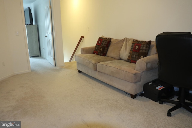178 Creekside Way, Burlington, NJ 08016 - living room featuring carpet flooring and baseboards