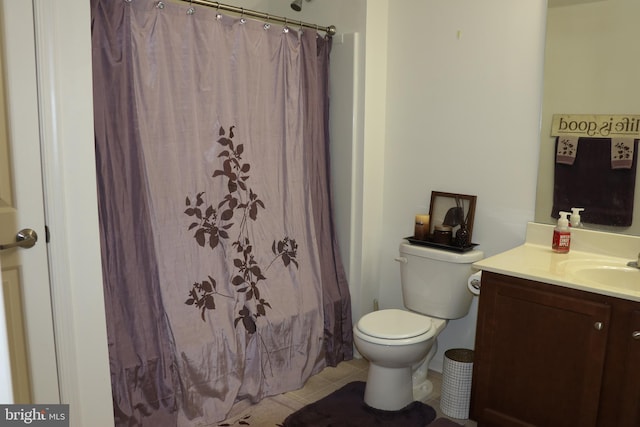 178 Creekside Way, Burlington, NJ 08016 - full bathroom with vanity, tile patterned flooring, and toilet