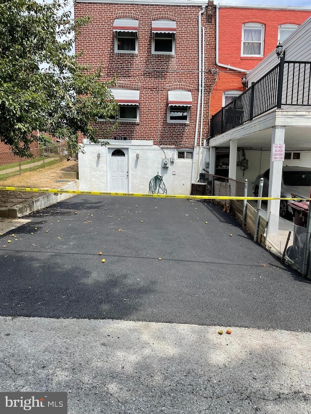 view of vehicle parking