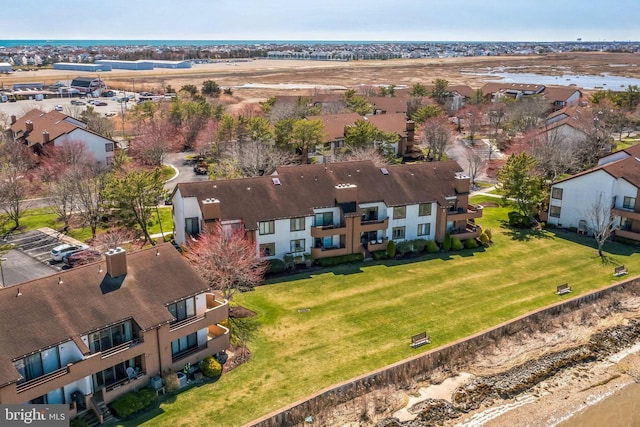 aerial perspective of suburban area