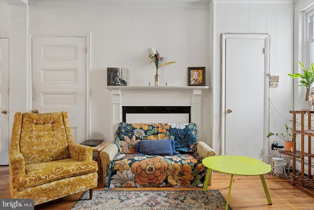 328 S Juniper St, Philadelphia, PA 19107 - sitting room featuring a fireplace and wood finished floors