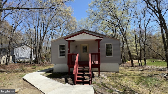 view of bungalow