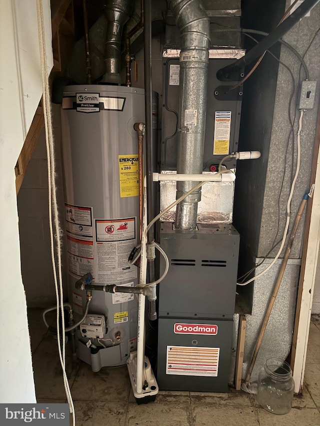 5119 19th St N, Arlington, VA 22207 - utilities featuring water heater and heating unit