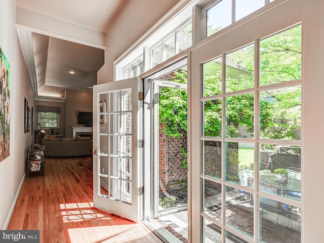 26 Bellchase Ct Unit B, Pikesville, MD 21208 - doorway featuring wood finished floors and baseboards