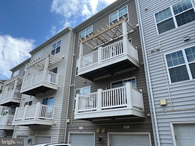 view of property with an attached garage