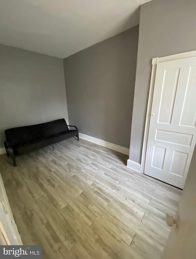 2718 W Sterner St, Philadelphia, PA 19132 - interior space featuring baseboards and light wood-type flooring