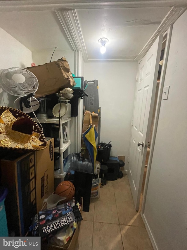 view of storage room