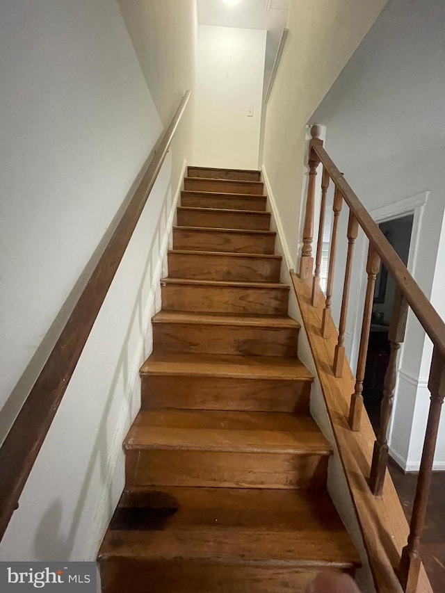 view of staircase