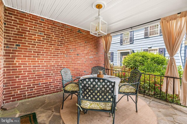 view of patio / terrace featuring outdoor dining area
