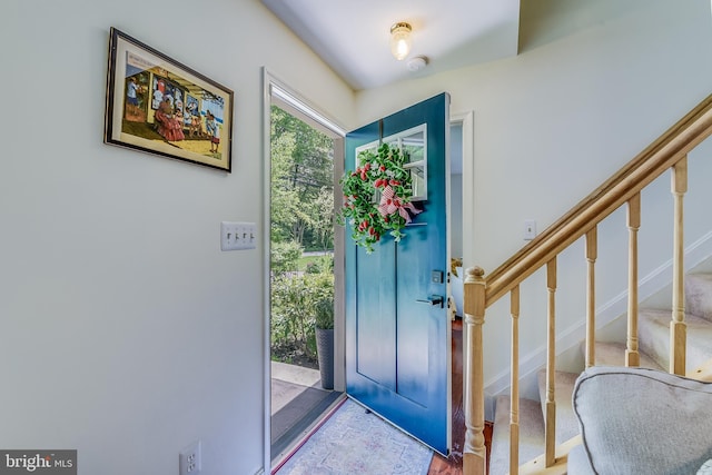 entrance foyer with stairs