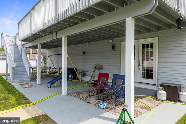 1694 Atkins Ave, Thorofare, NJ 08086 - view of patio with stairs