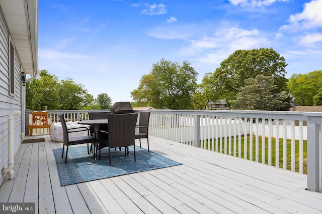 1694 Atkins Ave, Thorofare, NJ 08086 - wooden deck featuring outdoor dining space