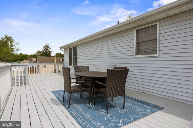 1694 Atkins Ave, Thorofare, NJ 08086 - wooden deck featuring outdoor dining area