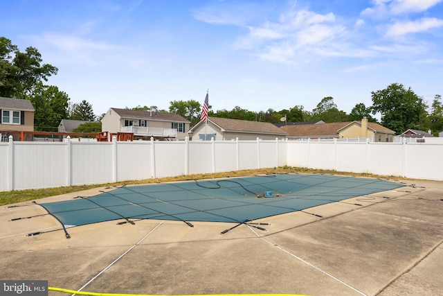 1694 Atkins Ave, Thorofare, NJ 08086 - view of pool with fence, a patio, and a residential view