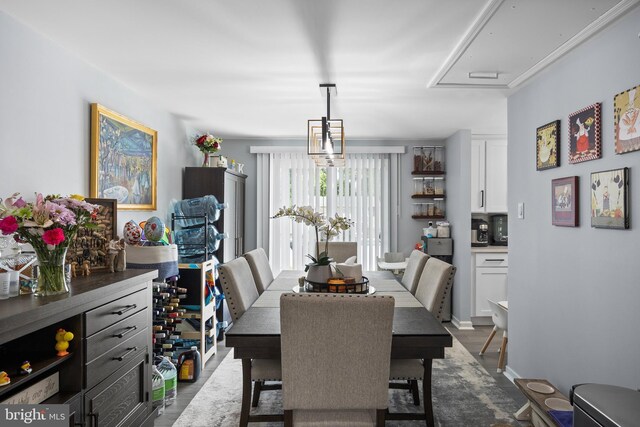 1694 Atkins Ave, Thorofare, NJ 08086 - dining space with dark wood-style flooring