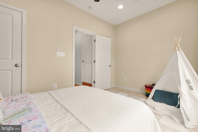 631 Regent Pl NE, Washington, DC 20017 - bedroom featuring recessed lighting, baseboards, and a ceiling fan