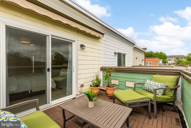 631 Regent Pl NE, Washington, DC 20017 - view of wooden balcony featuring a wooden deck