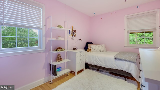 100 Lakeview Dr, Ridley Park, PA 19078 - bedroom featuring baseboards and light wood-type flooring