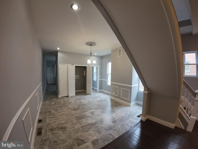 1632 Moreland Ave, Baltimore, MD 21216 - additional living space with healthy amount of natural light, recessed lighting, baseboards, and stairs