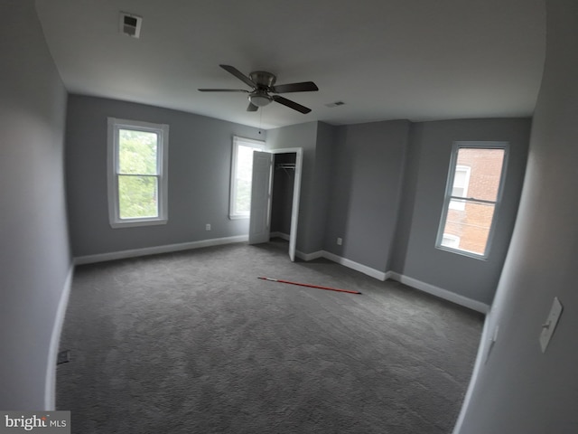 1632 Moreland Ave, Baltimore, MD 21216 - unfurnished bedroom featuring baseboards, carpet floors, a closet, and ceiling fan