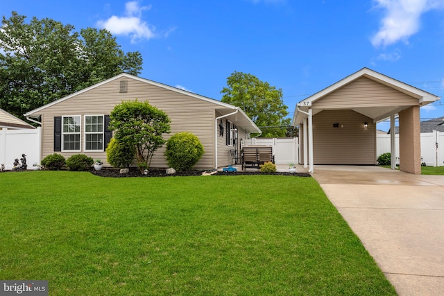 37 Graceful Ln, Levittown, PA 19055 - view of front of home with driveway and an attached carport