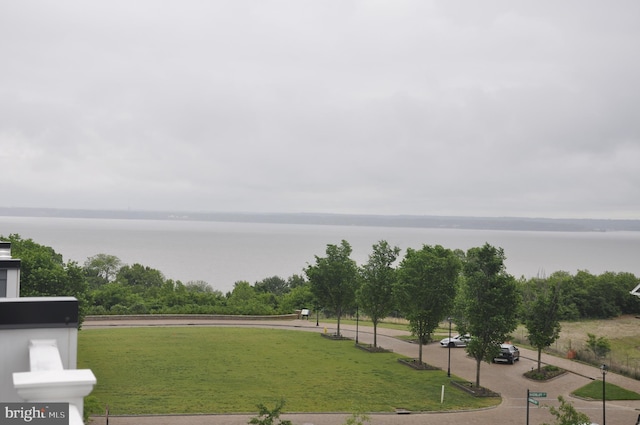 view of water feature