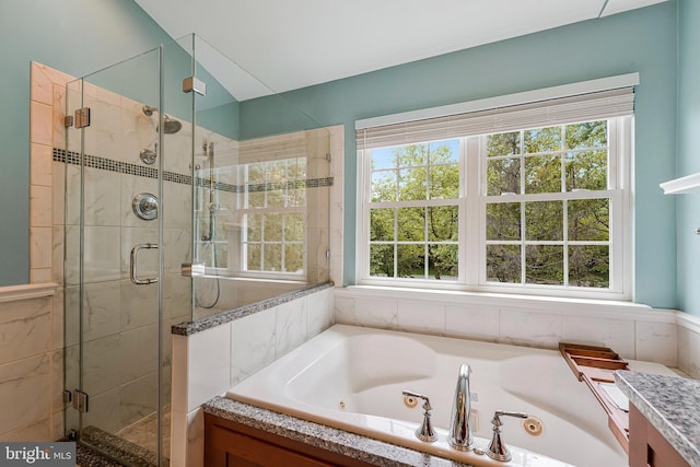 21591 Awbrey Pl, Broadlands, VA 20148 - full bathroom with a shower stall and a whirlpool tub