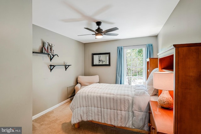 21591 Awbrey Pl, Broadlands, VA 20148 - carpeted bedroom featuring baseboards and a ceiling fan