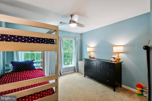 21591 Awbrey Pl, Broadlands, VA 20148 - carpeted bedroom with baseboards and a ceiling fan