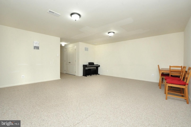 208 Starboard Way, Mount Laurel, NJ 08054 - below grade area featuring light carpet and baseboards