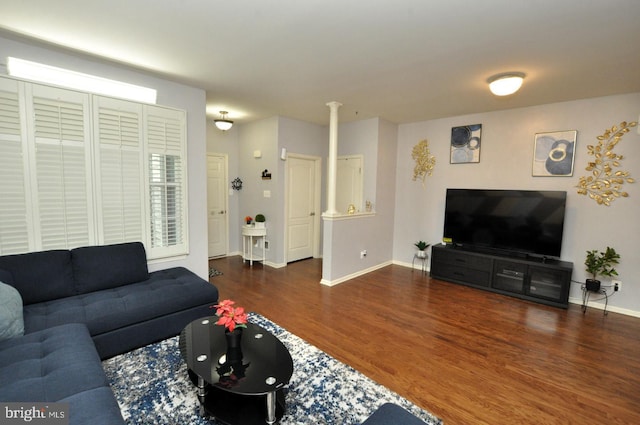 208 Starboard Way, Mount Laurel, NJ 08054 - living room with wood finished floors and baseboards