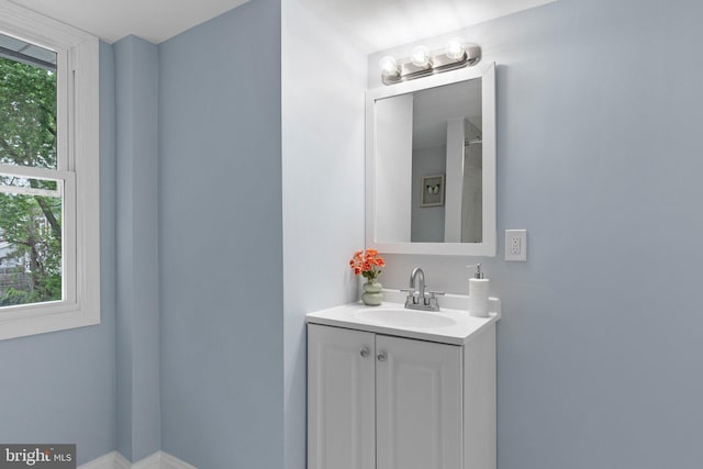 bathroom with vanity