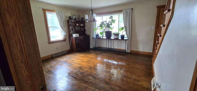8074 Molly Pitcher Hwy, Shippensburg, PA 17257 - unfurnished dining area featuring wood finished floors and baseboards