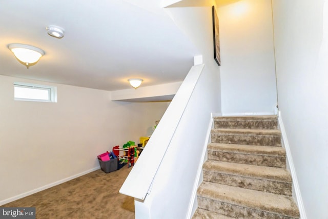 31 Walters Way, Dover, DE 19904 - stairway with baseboards and carpet