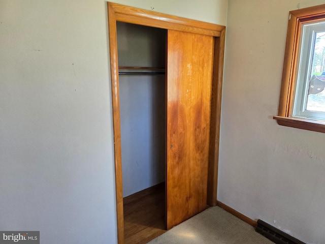 closet featuring visible vents